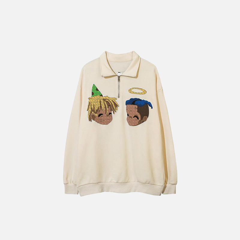 Sweatshirt mit Best Friends-Print