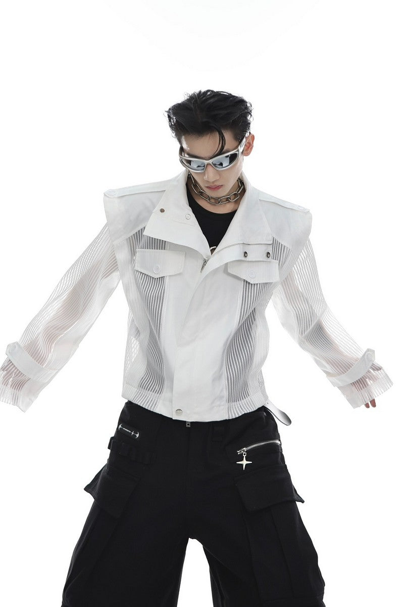 Veste de moto en maille