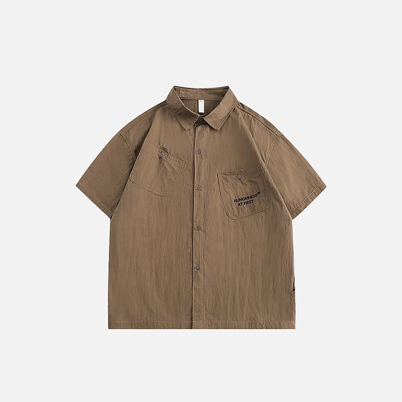 Chemise unie de la rue