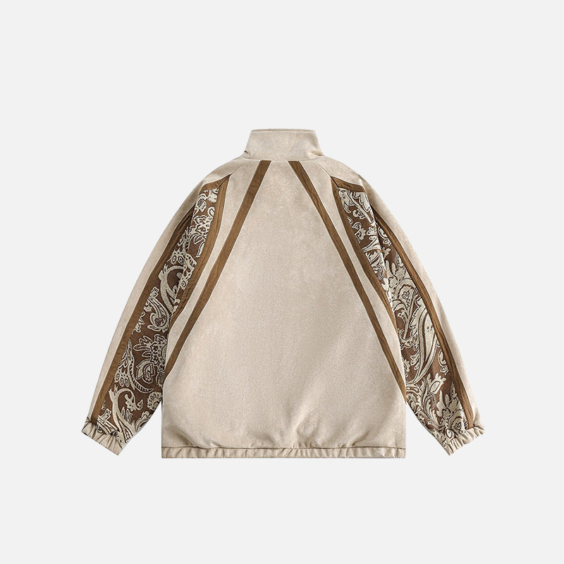 Veste à écusson graphique fleur de cajou