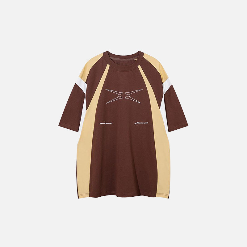 Sport-T-Shirt mit Farbstreifen