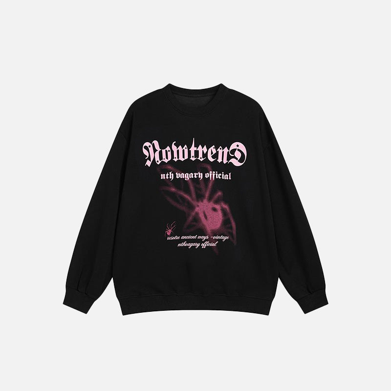 Sweatshirt mit Spinnenmotiv