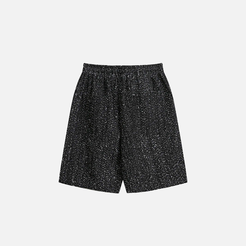 Moderne gesprenkelte Shorts mit Kordelzug