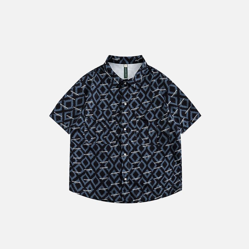 Chemise vintage à manches courtes