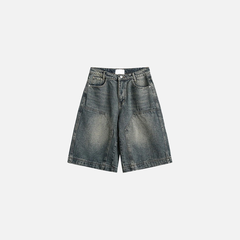 Short cargo en jean vintage