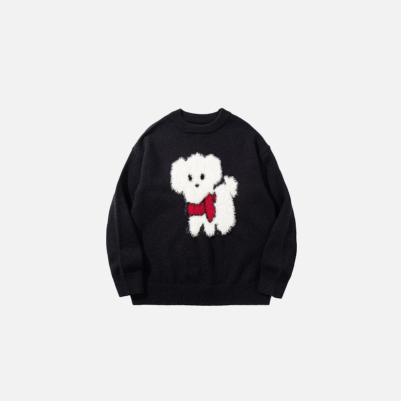 Fall Puppy Knitted Sweater