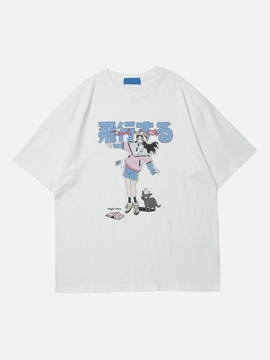 Dual Match Anime Girl T-Shirt