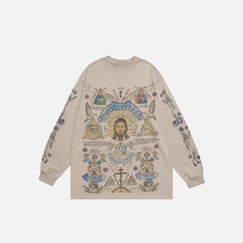 Gods Graphic Long Sleeve T-shirt
