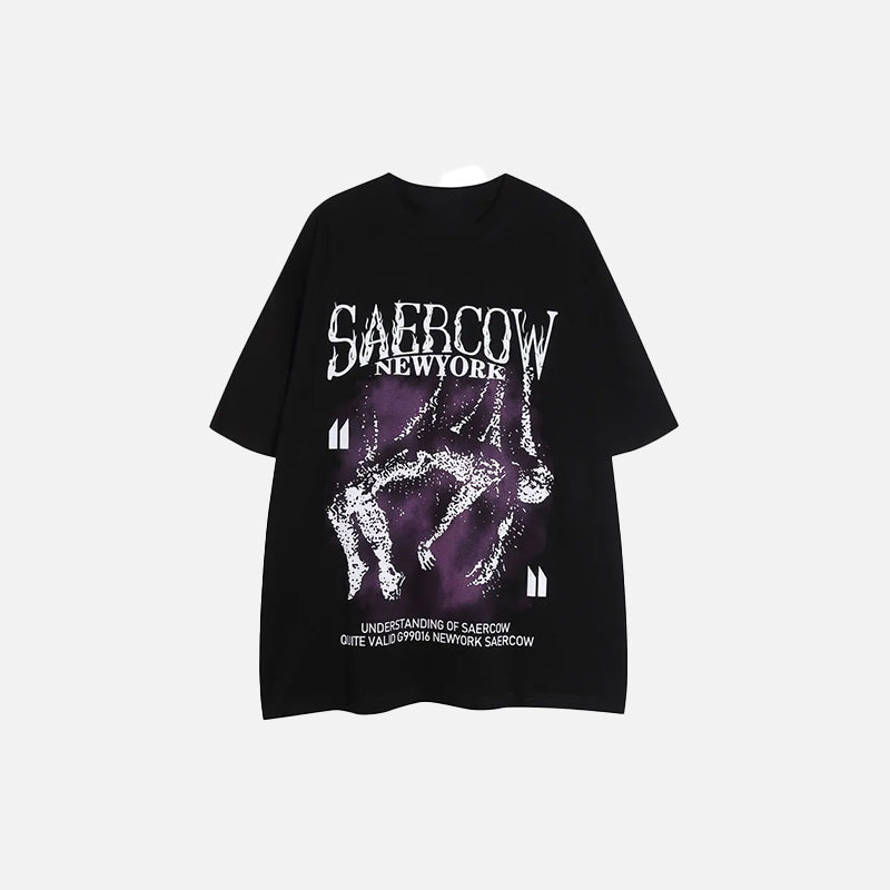 T-shirt oversize Shadow Grunge
