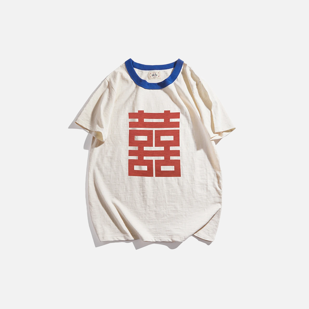 Müheloses Kurzarm-T-Shirt im chinesischen Stil