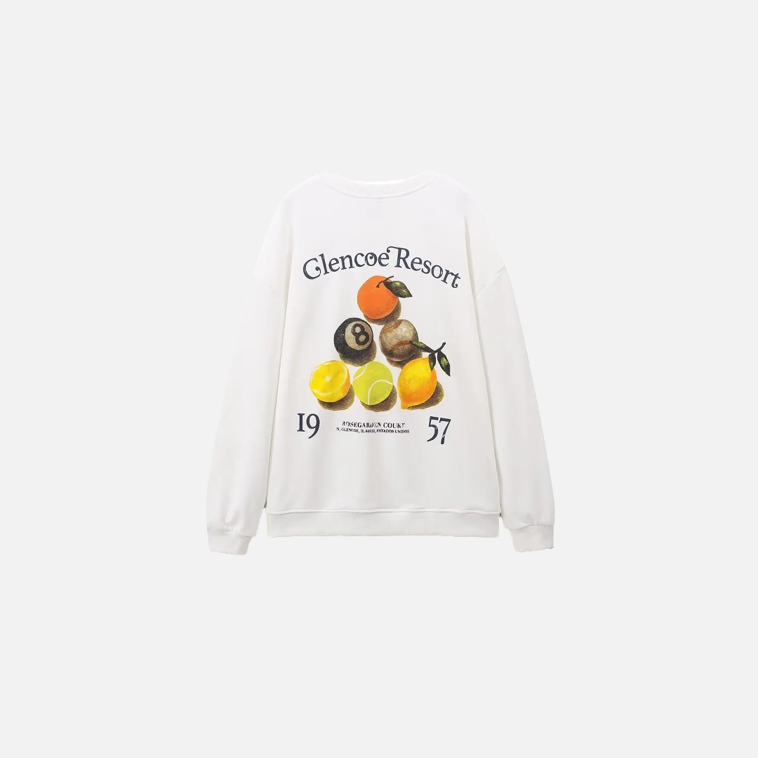 Gemütliches Oversize-Sweatshirt mit Herbstprint