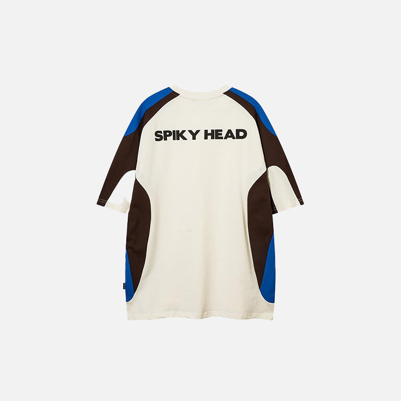 Sportliches Oversize-T-Shirt mit kontrastierenden Farben