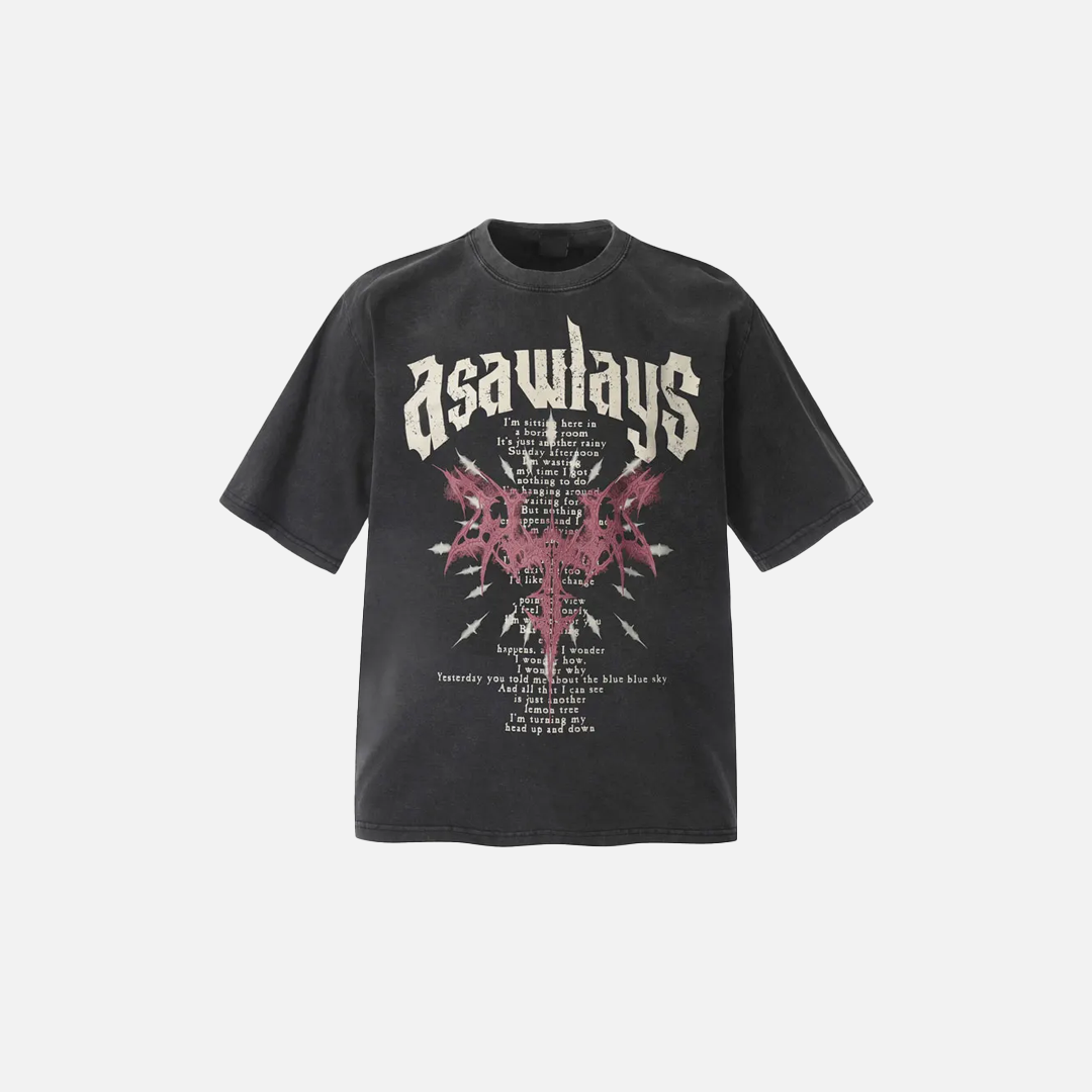 Streetwear Dark Gothic Graphic Printed Oversized T-Shirt