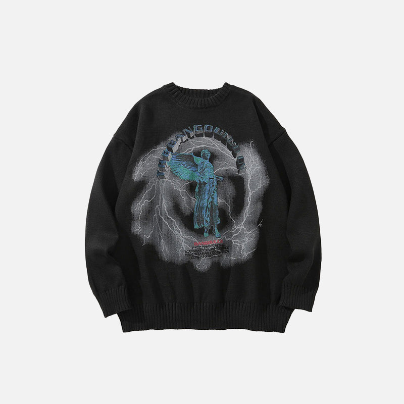 Pullover mit Engelsfigur