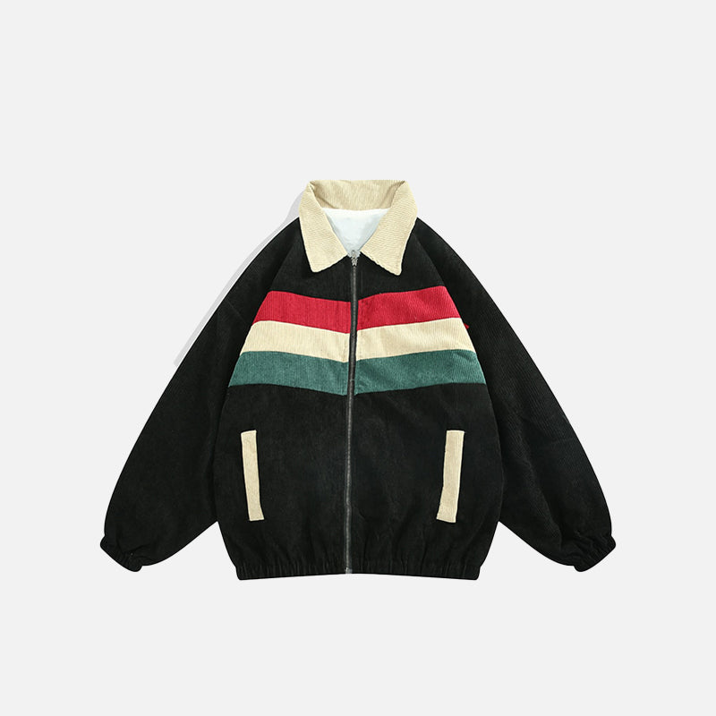 Cordjacke im Oversize-Stil