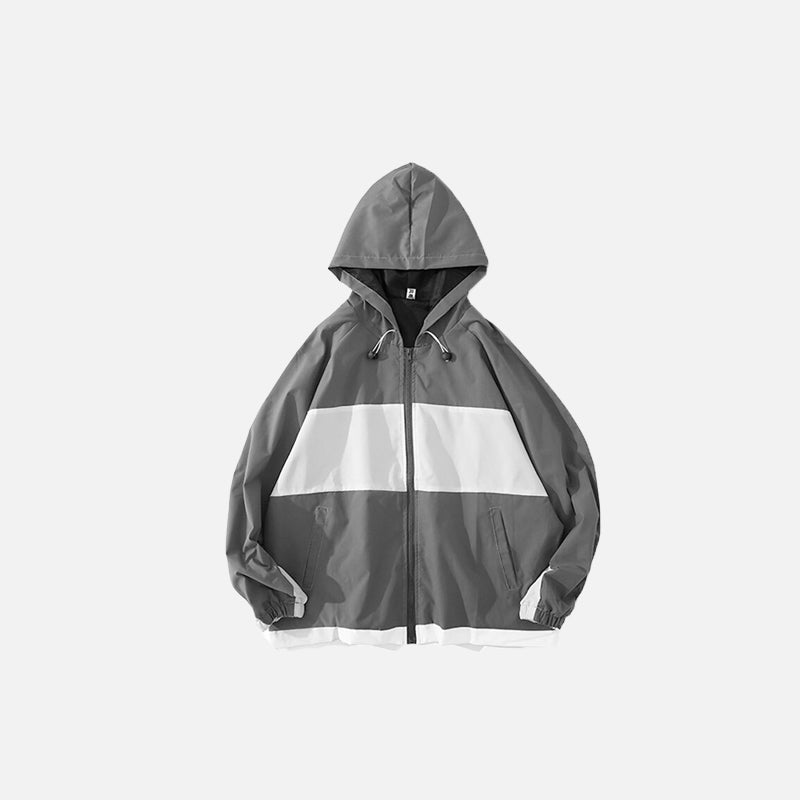 Windbreaker-Jacke mit Kapuze für den Frühling