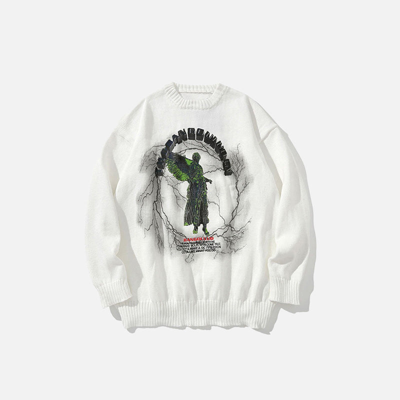 Pullover mit Engelsfigur