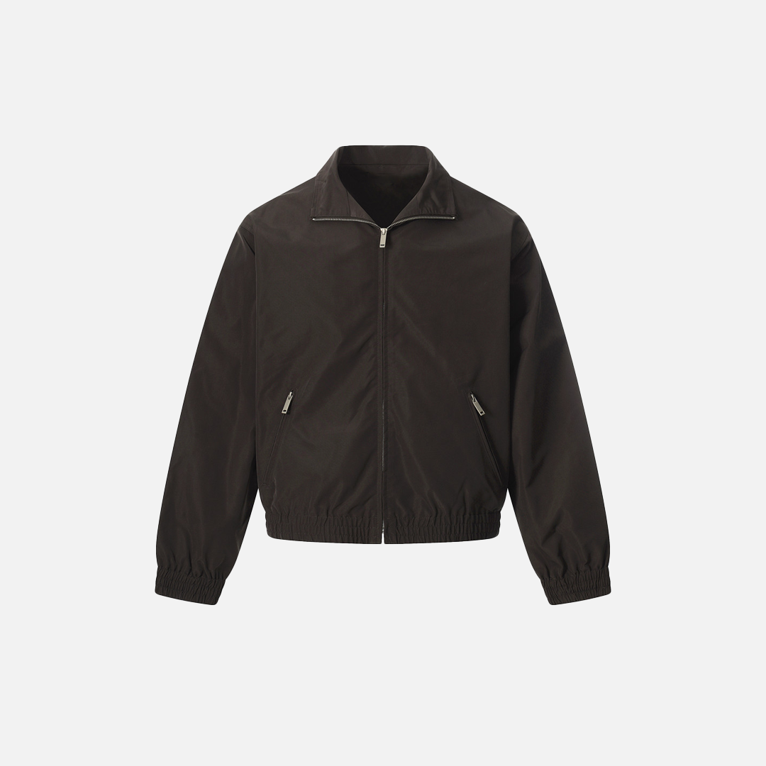 Veste pilote minimaliste vintage Cleanfit à poche zippée