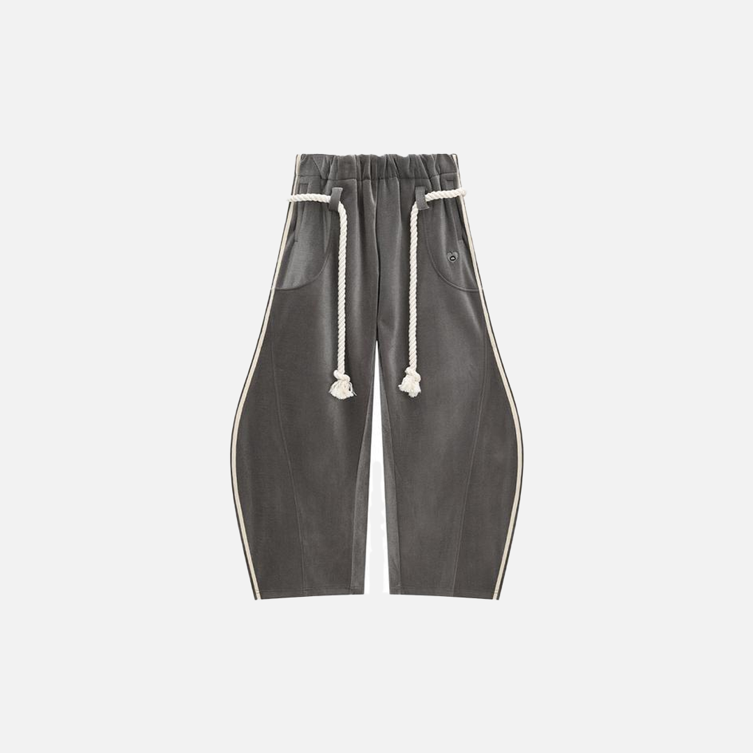 Stilvolle, importierte Retro-Jogginghose mit weitem Bein