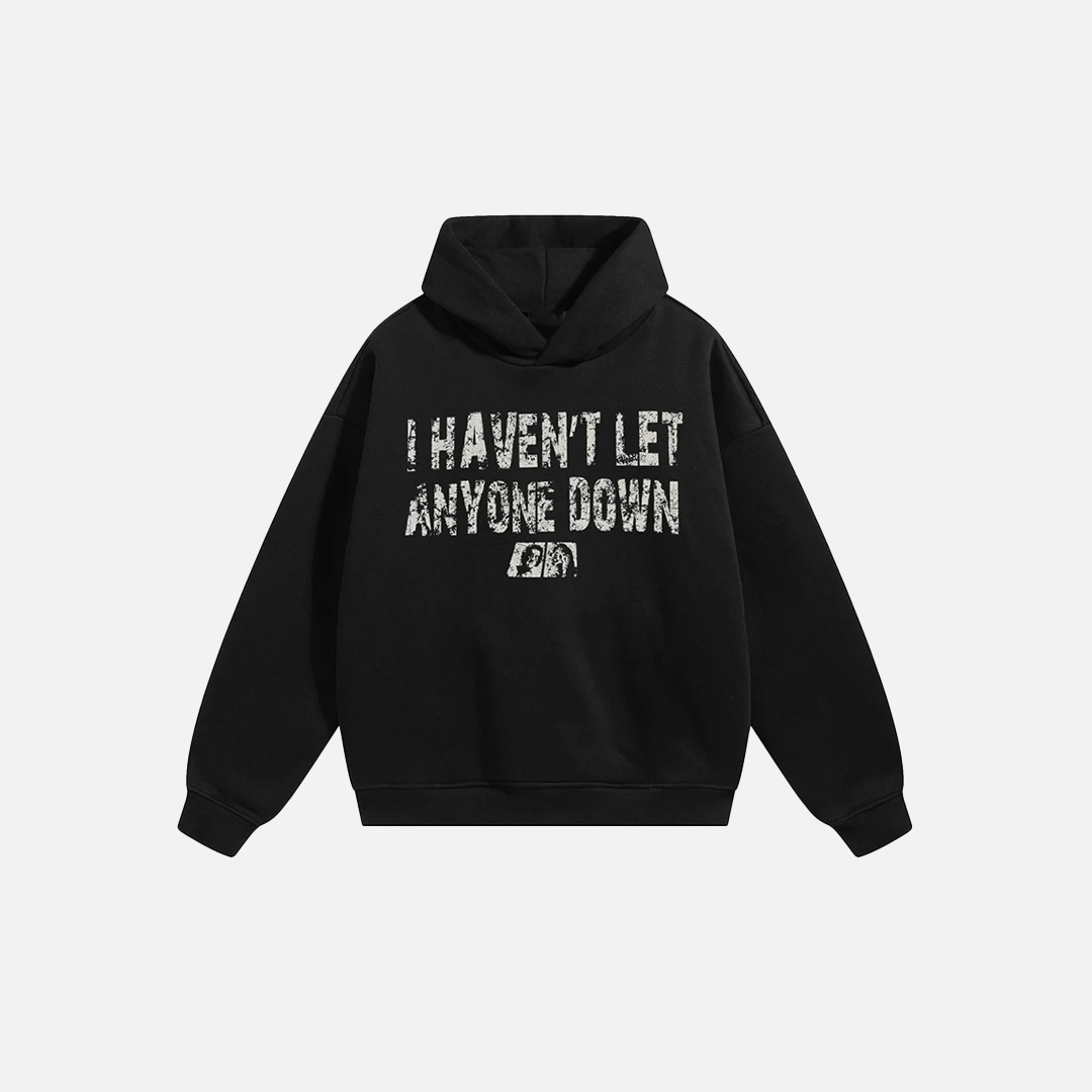 Lässiger Hoodie mit aufgedruckten Buchstaben