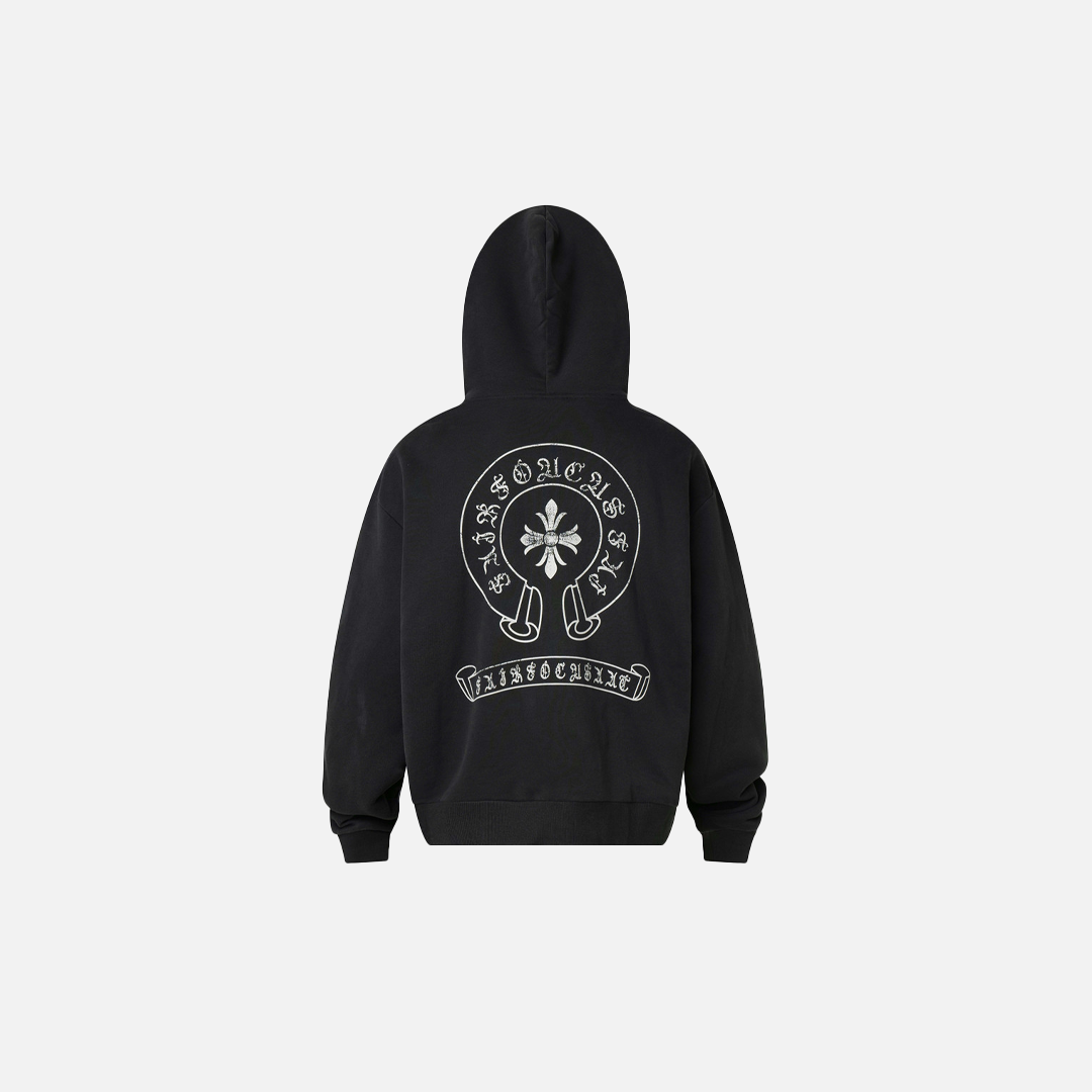 Herren-Sweatshirt im Gothic-Stil mit Kreuzprint