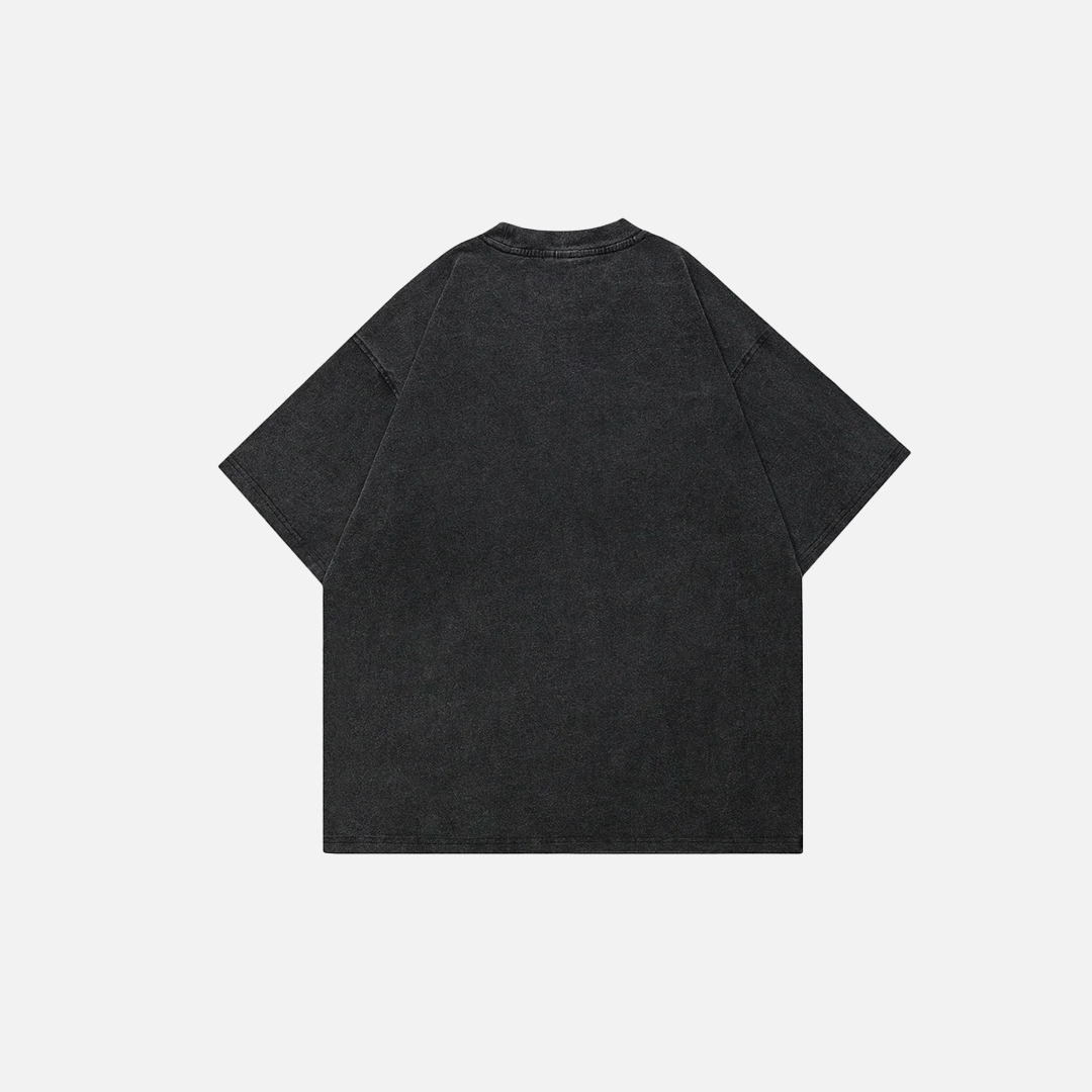 T-shirt oversize à motif de voiture de course japonaise