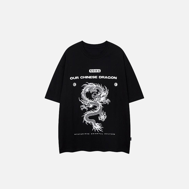 T-Shirt mit chinesischem Drachenmotiv