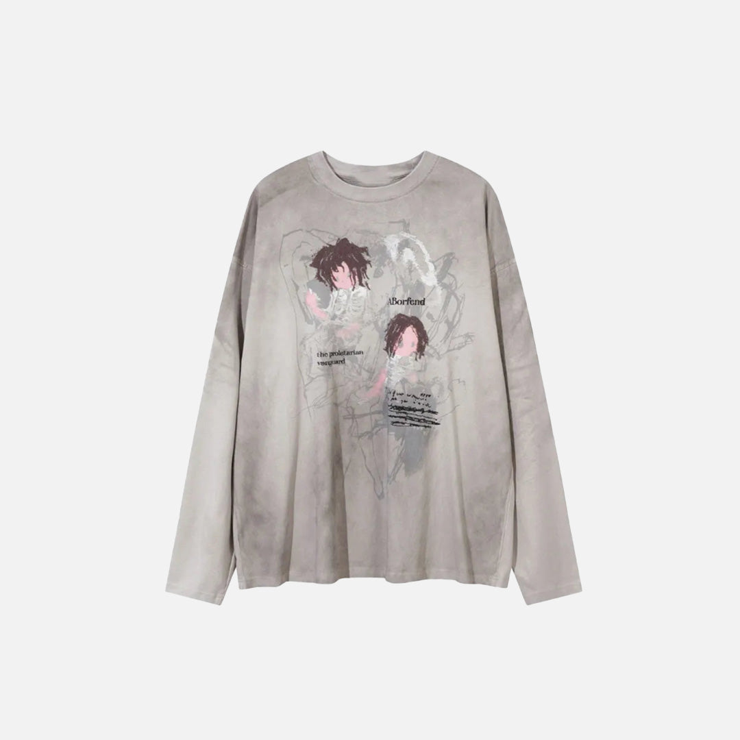 Baggy Vintage Y2K Grafik-T-Shirt