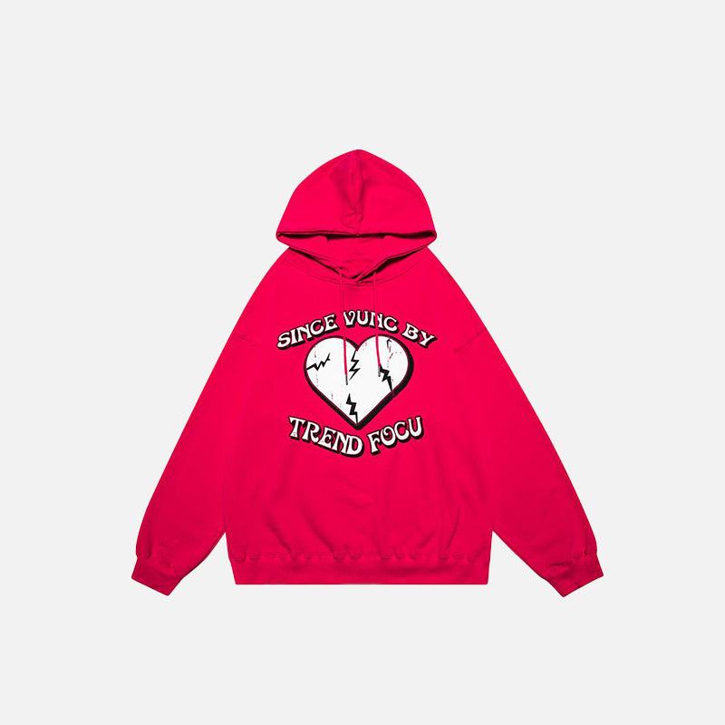 Hoodie mit Herzmotiv
