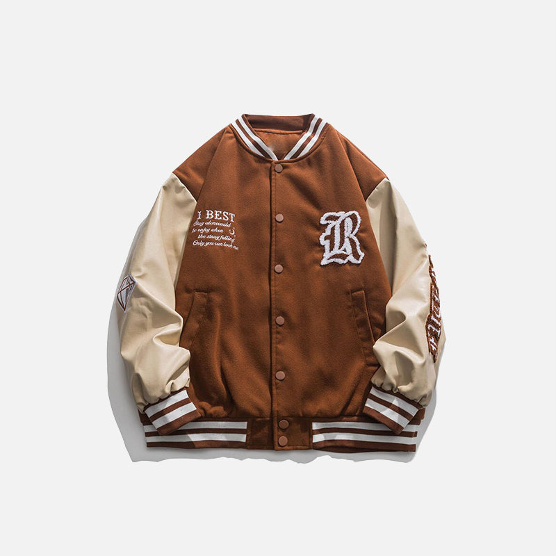 Veste universitaire brodée « Distant »