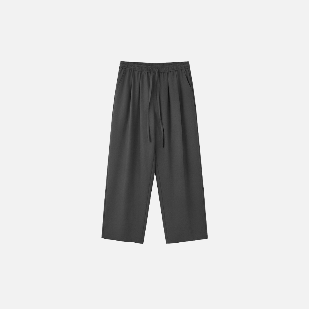 Retro-Trendige Leinen-Jogginghose mit geradem Bein