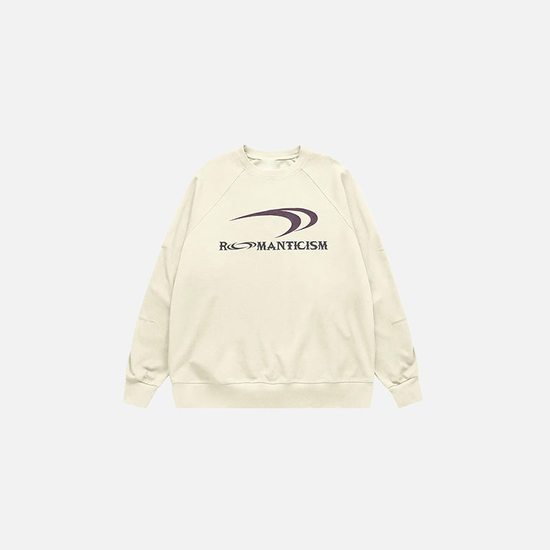 Sweatshirt im Stil der modernen Romantik