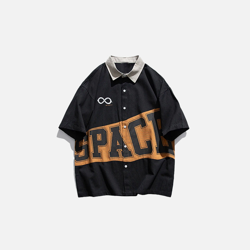 Chemise patchwork spatiale