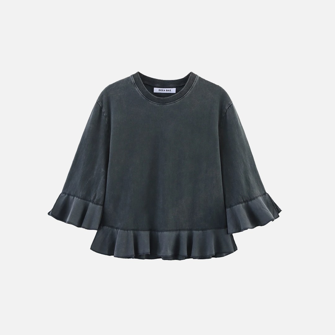 Koreanisches Damen-Sweatshirt mit doppelter Lage für den Frühling