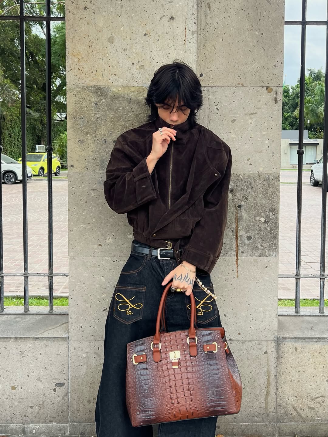 Lässige Jacke im Punk-Stil mit müheloser Passform