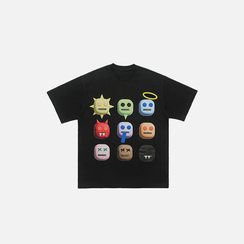 T-Shirt „Gesichter des Ausdrucks“