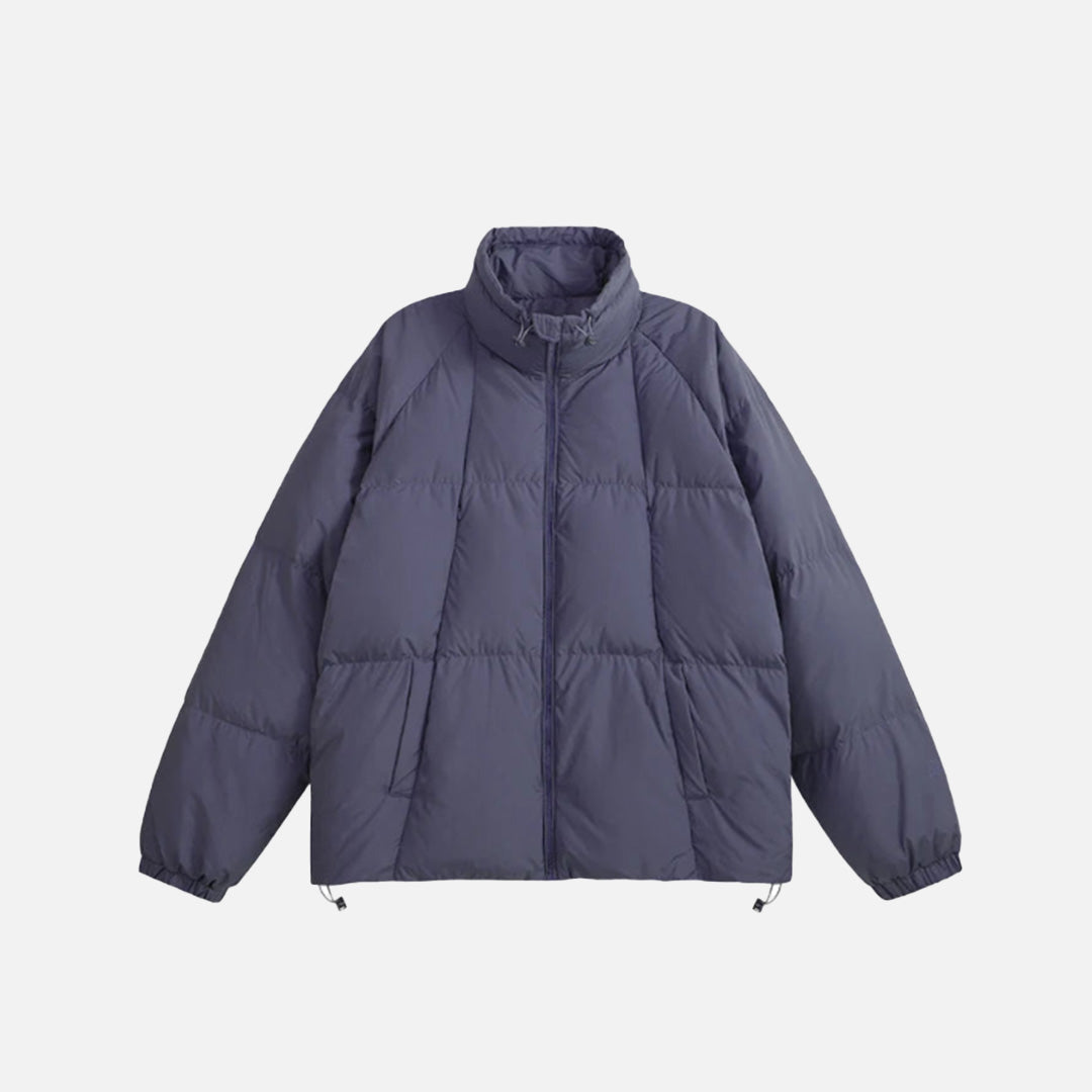 Steppjacke mit hohem Kragen