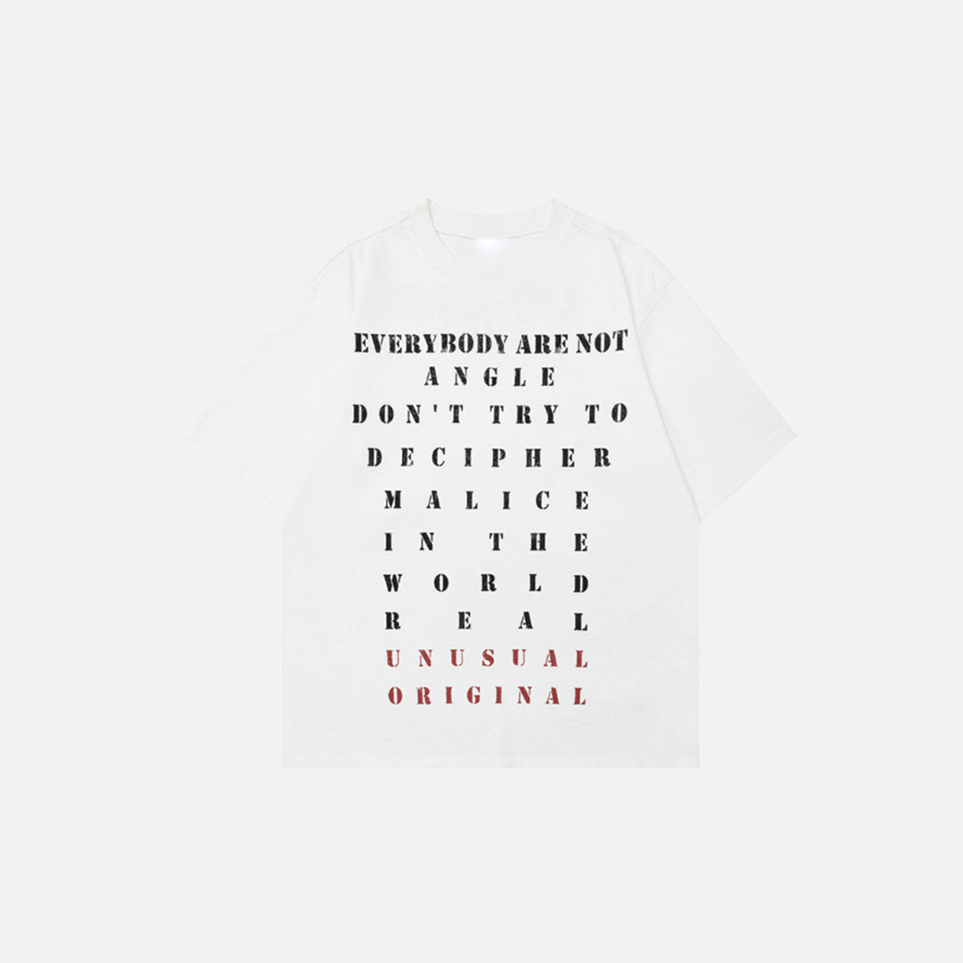 T-Shirt im amerikanischen Stil mit kontrastierendem Buchstabenprint