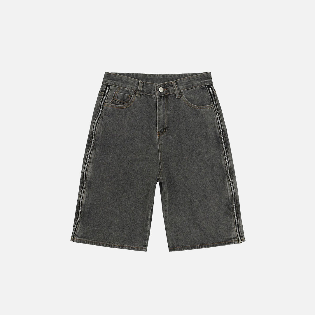 Street Zipper Cargo Shorts