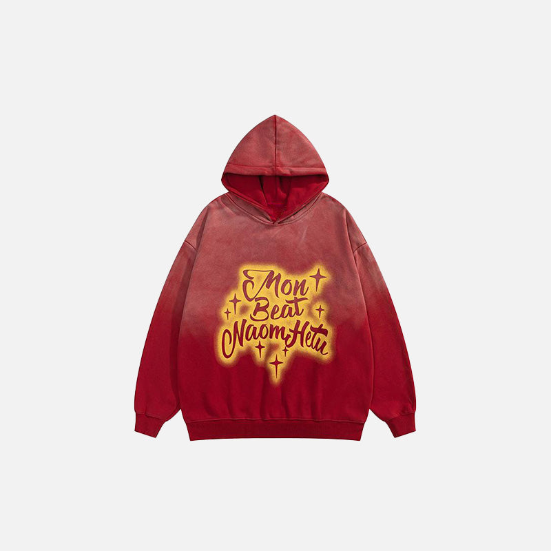Sternen-gewaschener lockerer Hoodie