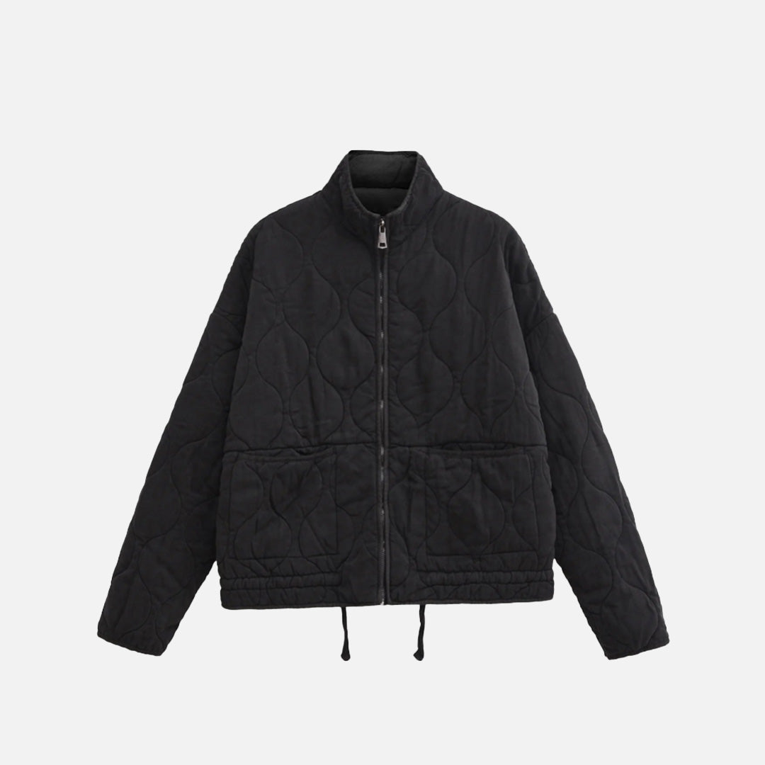 Flauschige, strukturierte Reißverschlussjacke