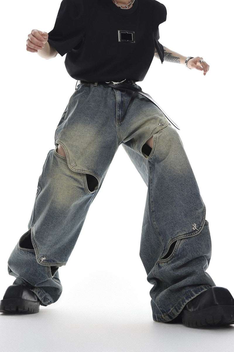 Boutons Denim oversize