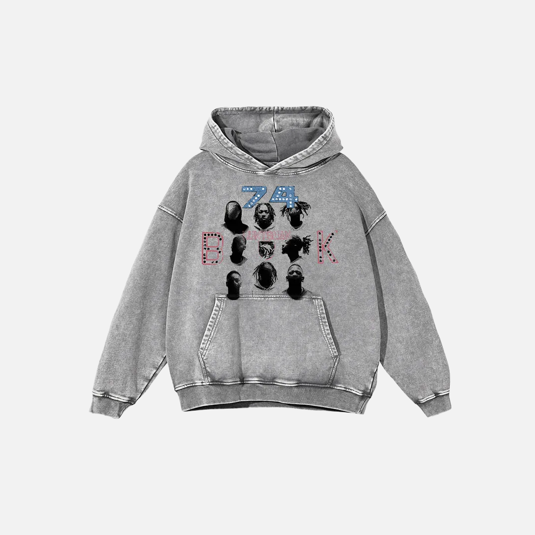 Streetwear-Hoodie mit Grafikprint im Hip-Hop-Stil