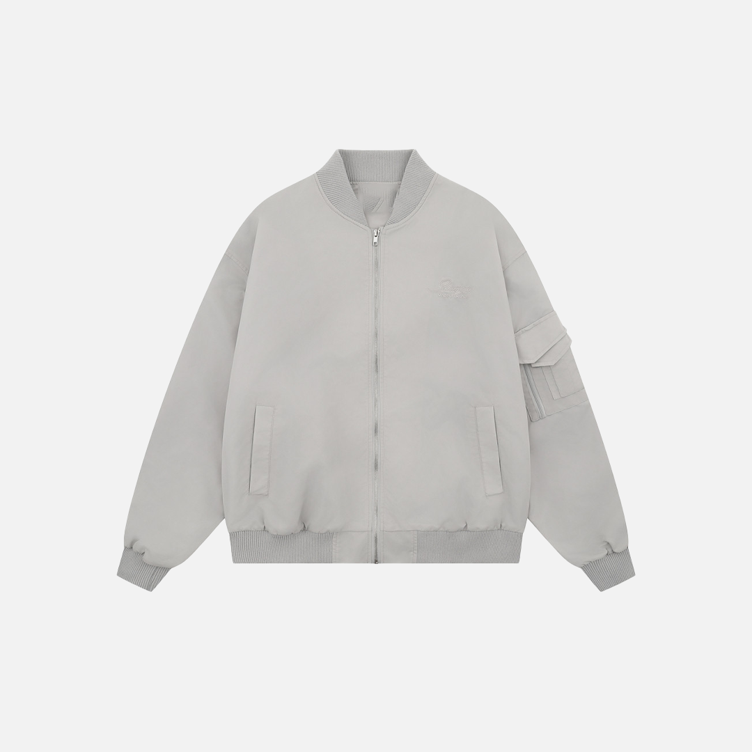 Veste de baseball ample et douce brodée à lettres