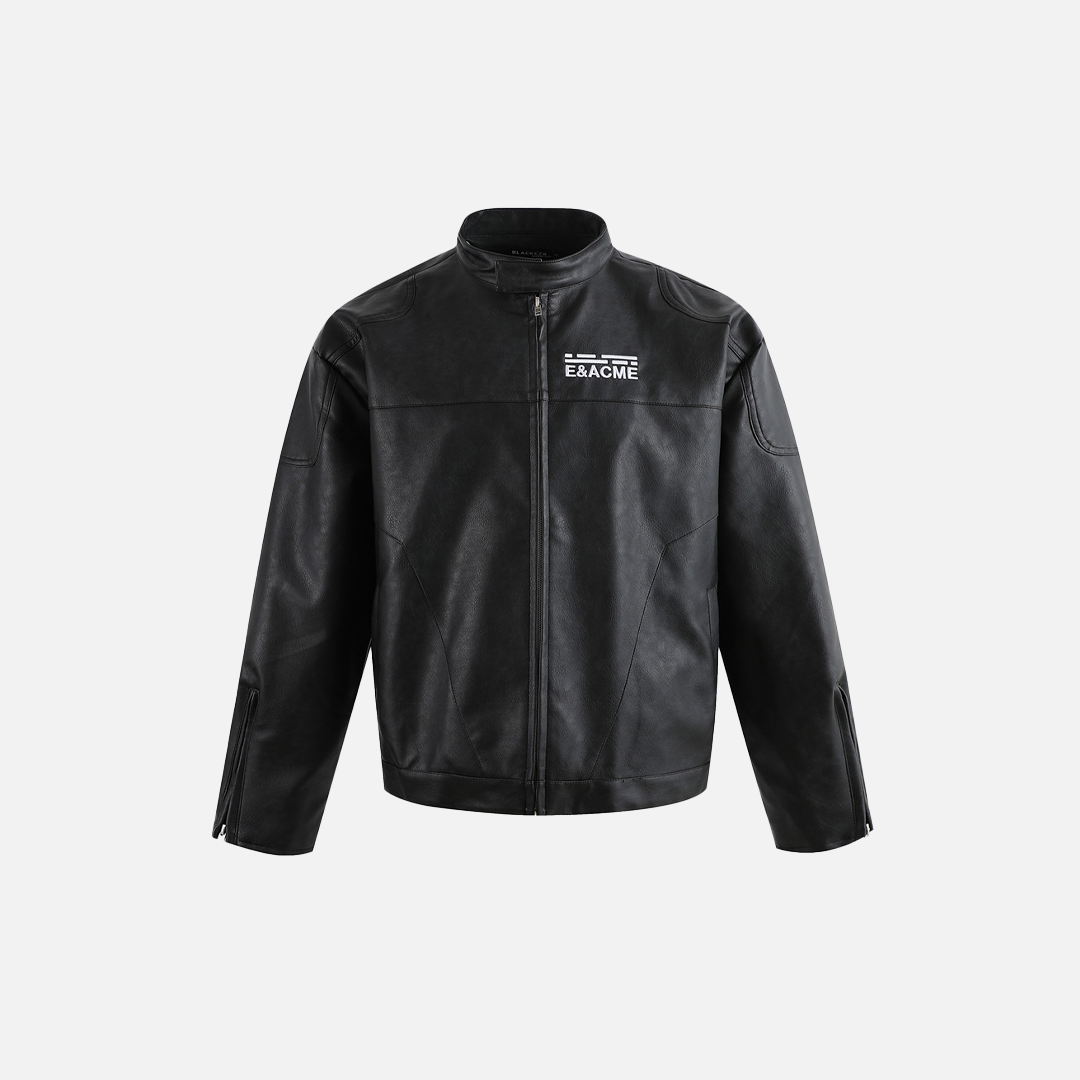 Streetwear-Minimalistischer Vibe Motorrad-Lederjacke