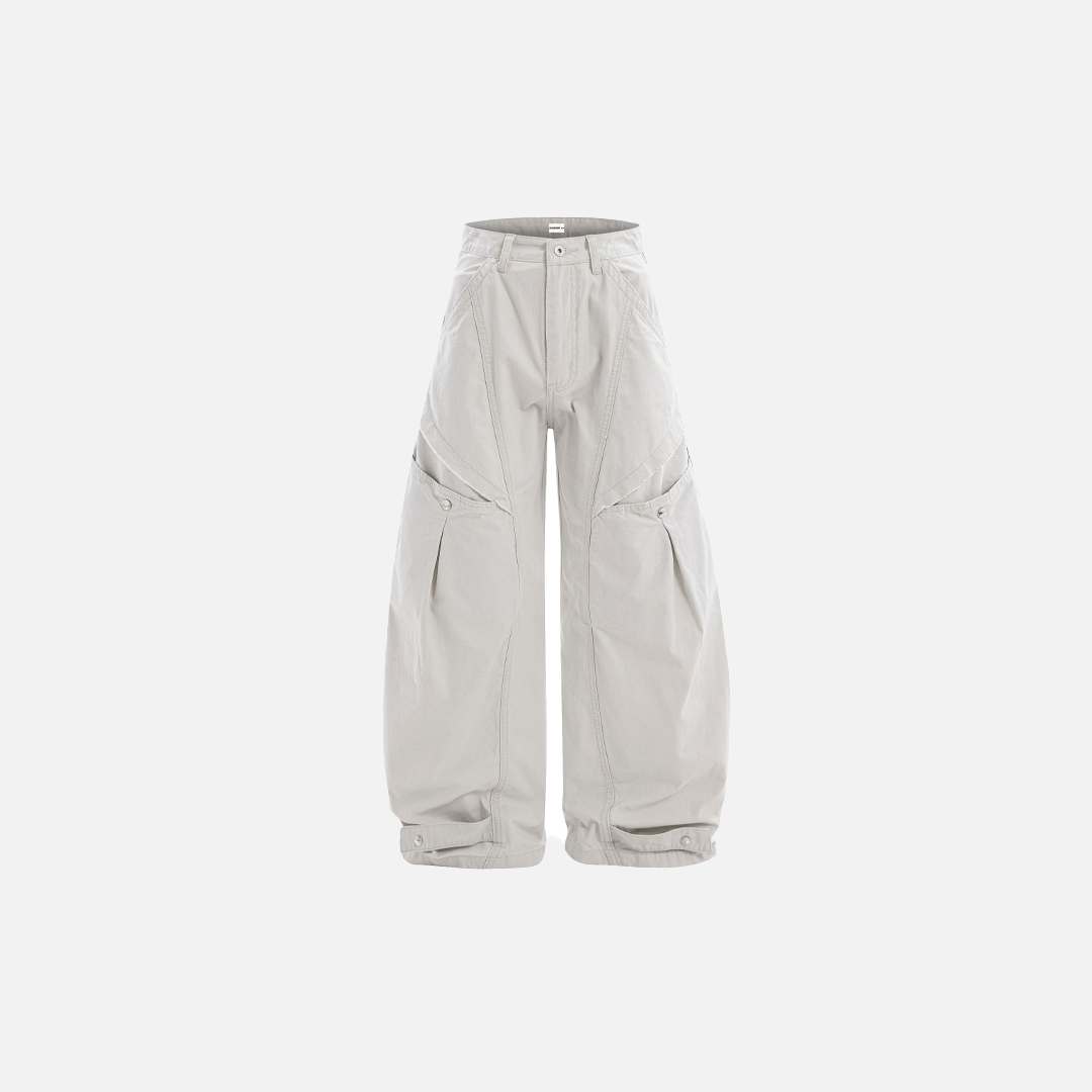 High Street Deconstructed Wide Leg Casual Jeans
