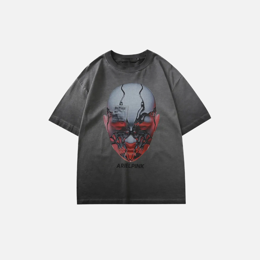 Versatile Gothic Graphic Print Short Sleeve T-Shirt