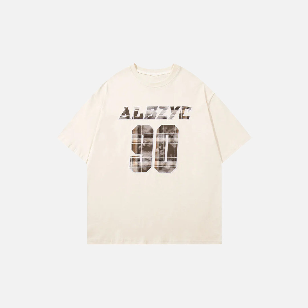 Y2K Plaid 90 Sports T-Shirt