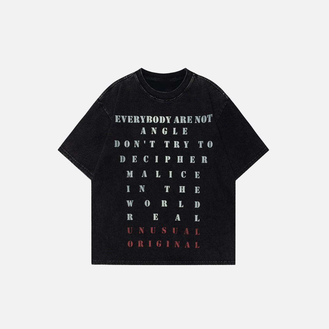 T-Shirt im amerikanischen Stil mit kontrastierendem Buchstabenprint
