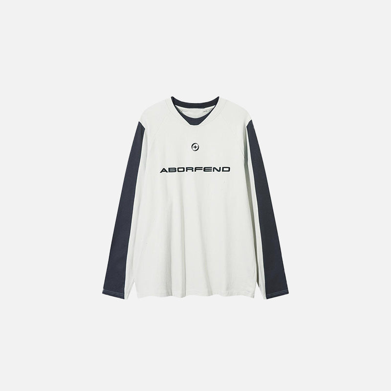 Minimalistisches Patchwork-Sweatshirt